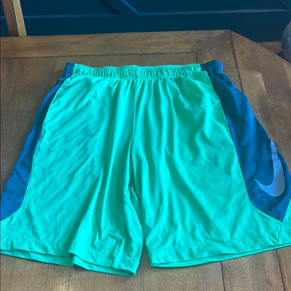 Nike Men's Green Athletic Shorts